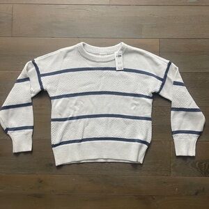 Abercrombie kids Shine Pattern Stitch Crewneck Sweater